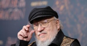 George R. R. Martin at a screening of HBO Max
